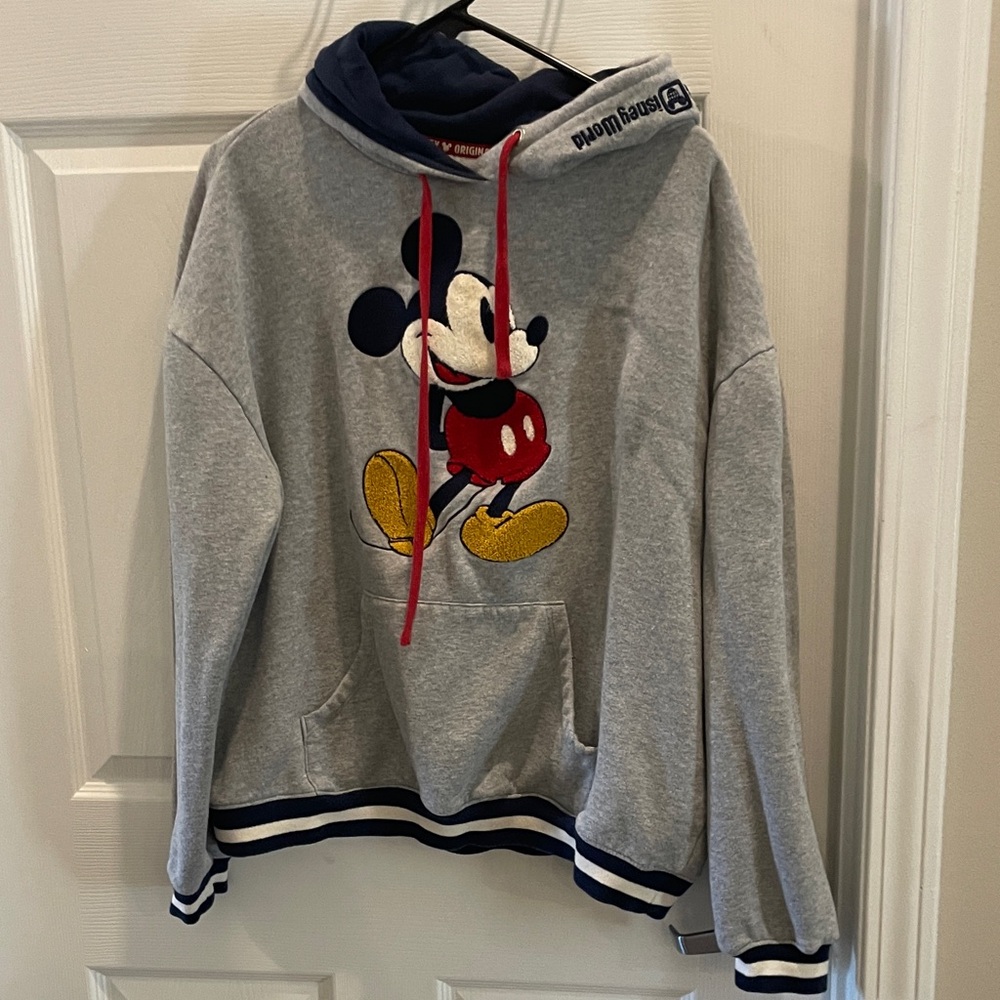 Disney Mickey Mouse Gray and Red Hoodie
